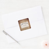 Onafhankelijkheidsverklaring 📜 Historisch 1776 Vierkante Sticker (Envelop)