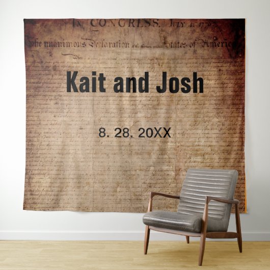 Onafhankelijkheidsverklaring 📜 Historisch 1776 Wandkleed (In Situ (horizontaal))