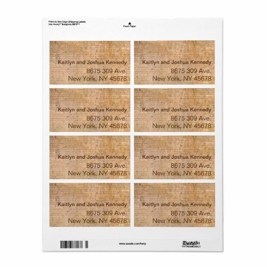 Onafhankelijkheidsverklaring 📜 Historische Parchm Etiket (Full Sheet)