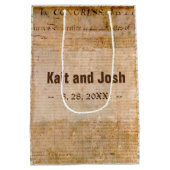 Onafhankelijkheidsverklaring 📜 Historische Parchm Medium Cadeauzakje (Achterkant)