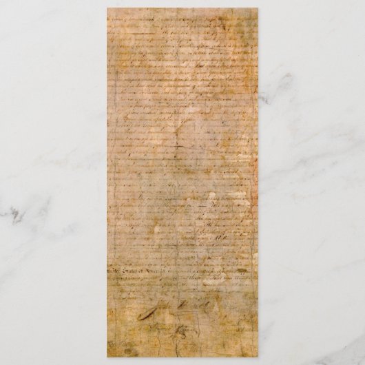 Onafhankelijkheidsverklaring 📜 Historische Parchm Menu (Achterkant)