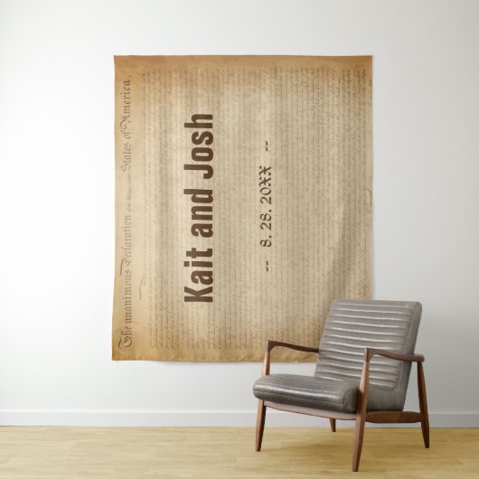 Onafhankelijkheidsverklaring 📜 Historische Parchm Wandkleed (In situ)