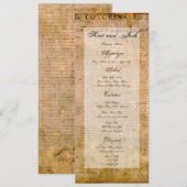 Onafhankelijkheidsverklaring 📜 Historische perkam Menu (Voorkant / Achterkant)
