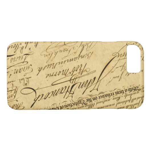 Onafhankelijkheidsverklaring iPhone 7 hoesje (Achterkant (Horizontaal))