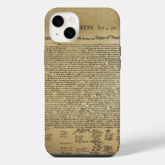  onafhankelijkheidsverklaring iPhone hoesje (Achterkant)