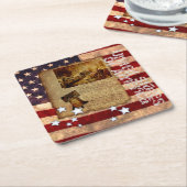 Onafhankelijkheidsverklaring Kartonnen Onderzetters (Schuin)