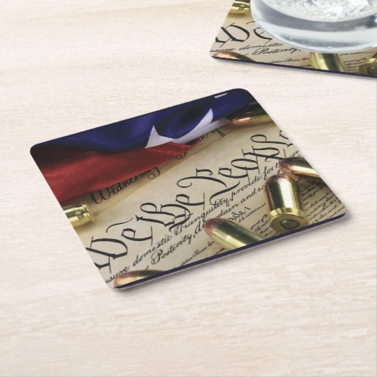 Onafhankelijkheidsverklaring Kartonnen Onderzetters (Schuin)