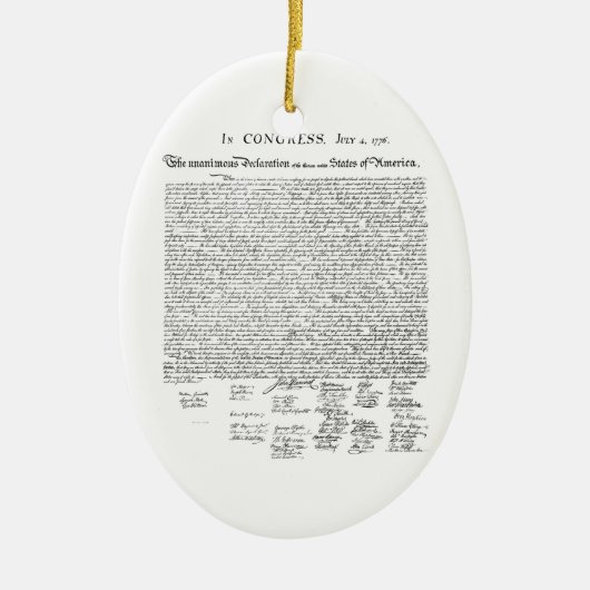 Onafhankelijkheidsverklaring Keramisch Ornament (Voorkant)