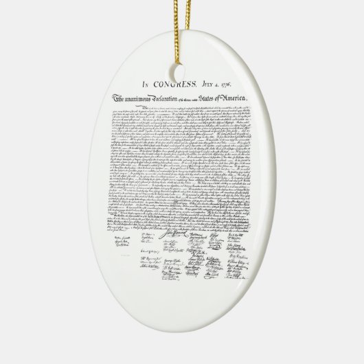 Onafhankelijkheidsverklaring Keramisch Ornament (Links)