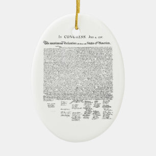 Onafhankelijkheidsverklaring Keramisch Ornament