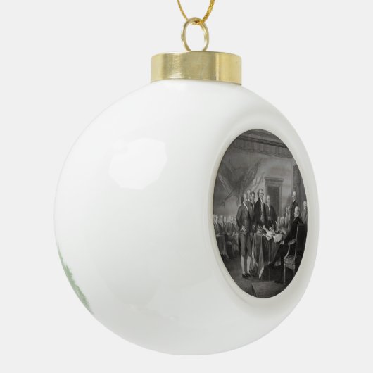 Onafhankelijkheidsverklaring Keramische Bal Ornament (Links)