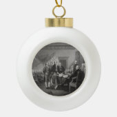 Onafhankelijkheidsverklaring Keramische Bal Ornament (Voorkant)