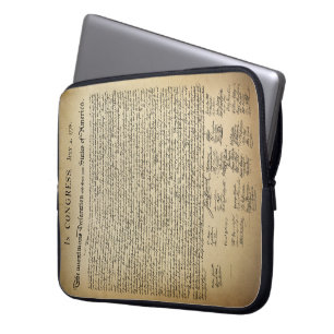 onafhankelijkheidsverklaring laptop sleeve