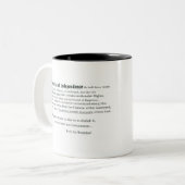 Onafhankelijkheidsverklaring - Laten we gaan Brand Tweekleurige Koffiemok (Voorkant links)