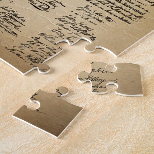  onafhankelijkheidsverklaring legpuzzel (Zijkant)