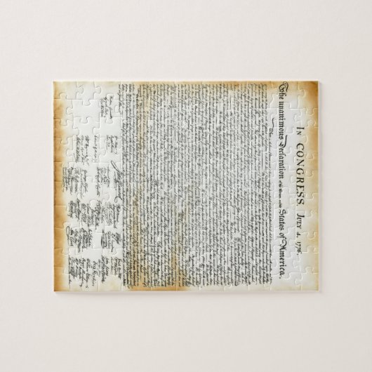 Onafhankelijkheidsverklaring Legpuzzel (Horizontaal)