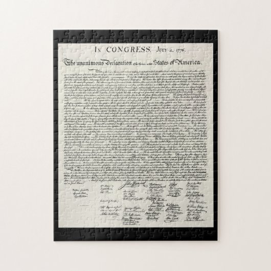 Onafhankelijkheidsverklaring Legpuzzel (Verticaal)