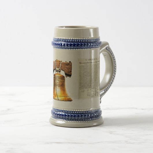 Onafhankelijkheidsverklaring Liberty Bell Bierpul (Voorkant rechts)