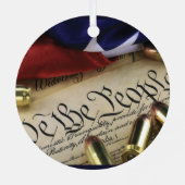 Onafhankelijkheidsverklaring Metalen Ornament (Achterkant)