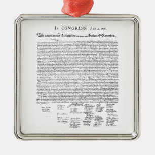 Onafhankelijkheidsverklaring Metalen Ornament