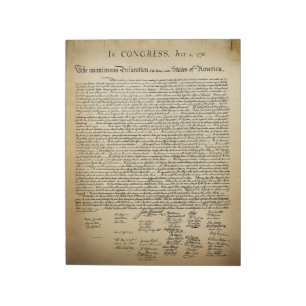 onafhankelijkheidsverklaring notitieblok