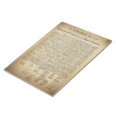 onafhankelijkheidsverklaring notitieblok (Schuin)