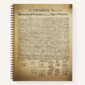 Onafhankelijkheidsverklaring Notitieboek (Voorkant)