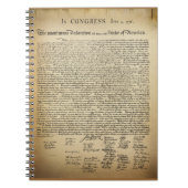 onafhankelijkheidsverklaring notitieboek (Voorkant)