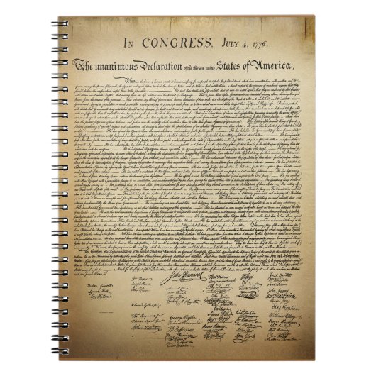  onafhankelijkheidsverklaring notitieboek (Voorkant)