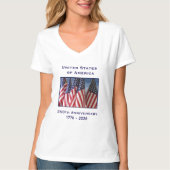 Onafhankelijkheidsverklaring op 4 juli 1776 t-shirt (Voorkant)