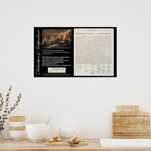 Onafhankelijkheidsverklaring Poster (Keuken)