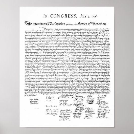 Onafhankelijkheidsverklaring Poster (Voorkant)