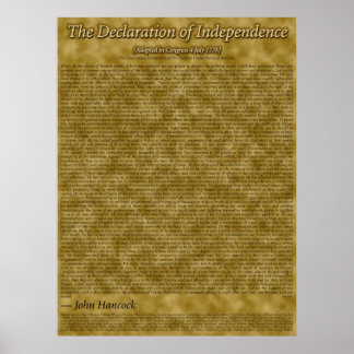 Onafhankelijkheidsverklaring Poster