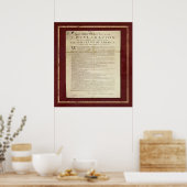Onafhankelijkheidsverklaring Poster (Keuken)