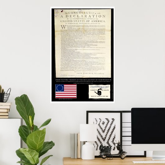 Onafhankelijkheidsverklaring Poster (Thuiskantoor)