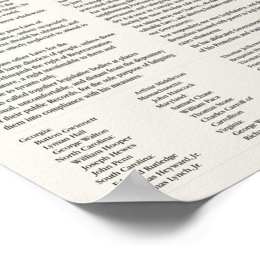 Onafhankelijkheidsverklaring. poster in het klaslo (Hoek)