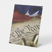 Onafhankelijkheidsverklaring Reclamebord Met Voetstuk (Voorkant)