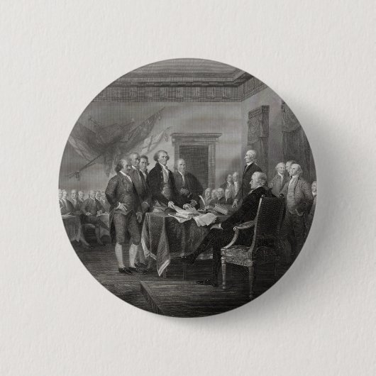 Onafhankelijkheidsverklaring Ronde Button 5,7 Cm (Voorkant)