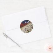 Onafhankelijkheidsverklaring   ronde sticker (Envelop)