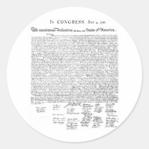 Onafhankelijkheidsverklaring Ronde Sticker