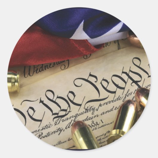 Onafhankelijkheidsverklaring Ronde Sticker (Voorkant)