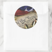 Onafhankelijkheidsverklaring Ronde Sticker (Tas)