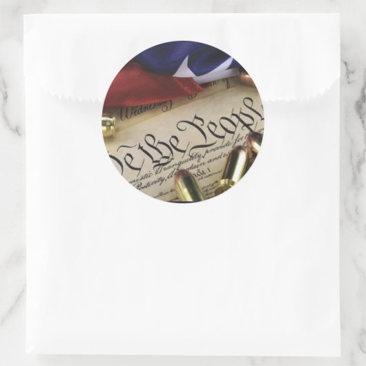 Onafhankelijkheidsverklaring Ronde Sticker (Tas)