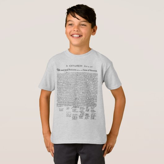 Onafhankelijkheidsverklaring T-shirt (Voorkant volledig)