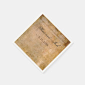 Onafhankelijkheidsverklaring 📜 Trouwperkament Servetten (Hoek)