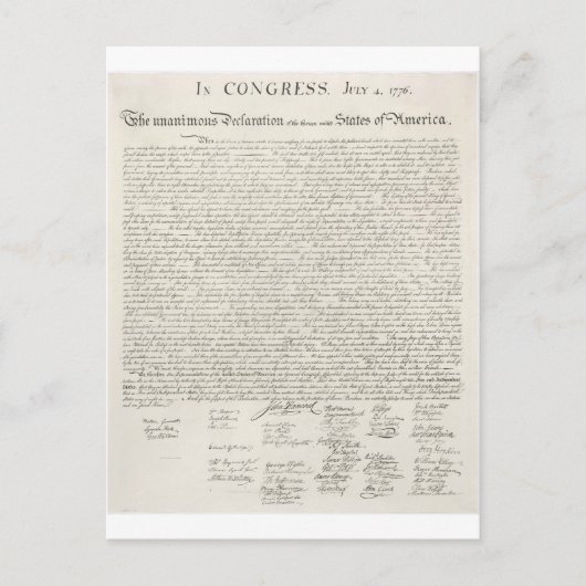 Onafhankelijkheidsverklaring twee briefkaart (Voorkant)