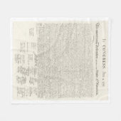 Onafhankelijkheidsverklaring van 4 juli Amerika Fleece Deken (Voorkant (Horizontaal))