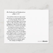 Onafhankelijkheidsverklaring van Briefkaart (Achterkant)