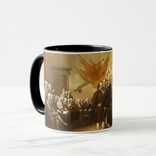 Onafhankelijkheidsverklaring van de Mok John Trumb (Voorkant links)