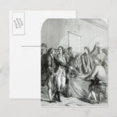 Onafhankelijkheidsverklaring van de Verenigde Stat Briefkaart (Voorkant / Achterkant)